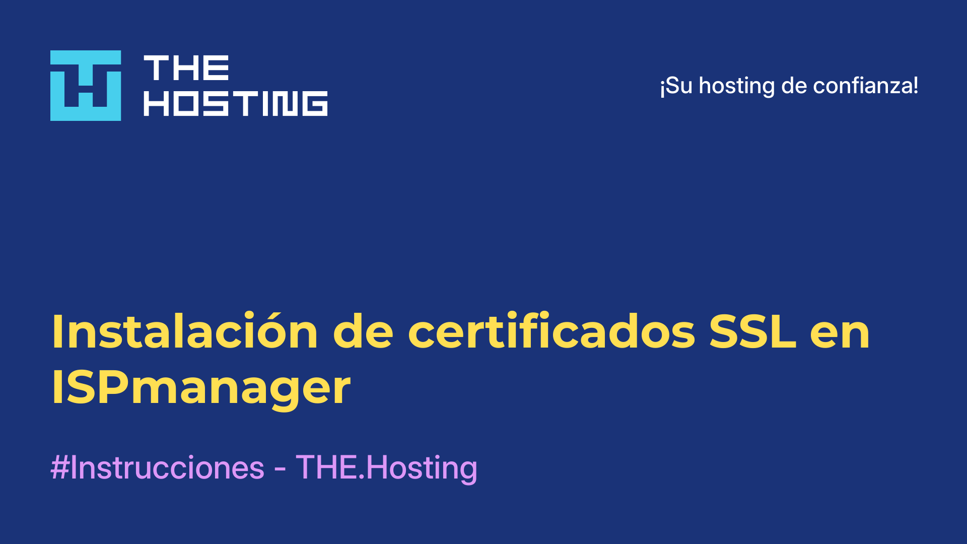 Instalación de certificados SSL en ISPmanager
