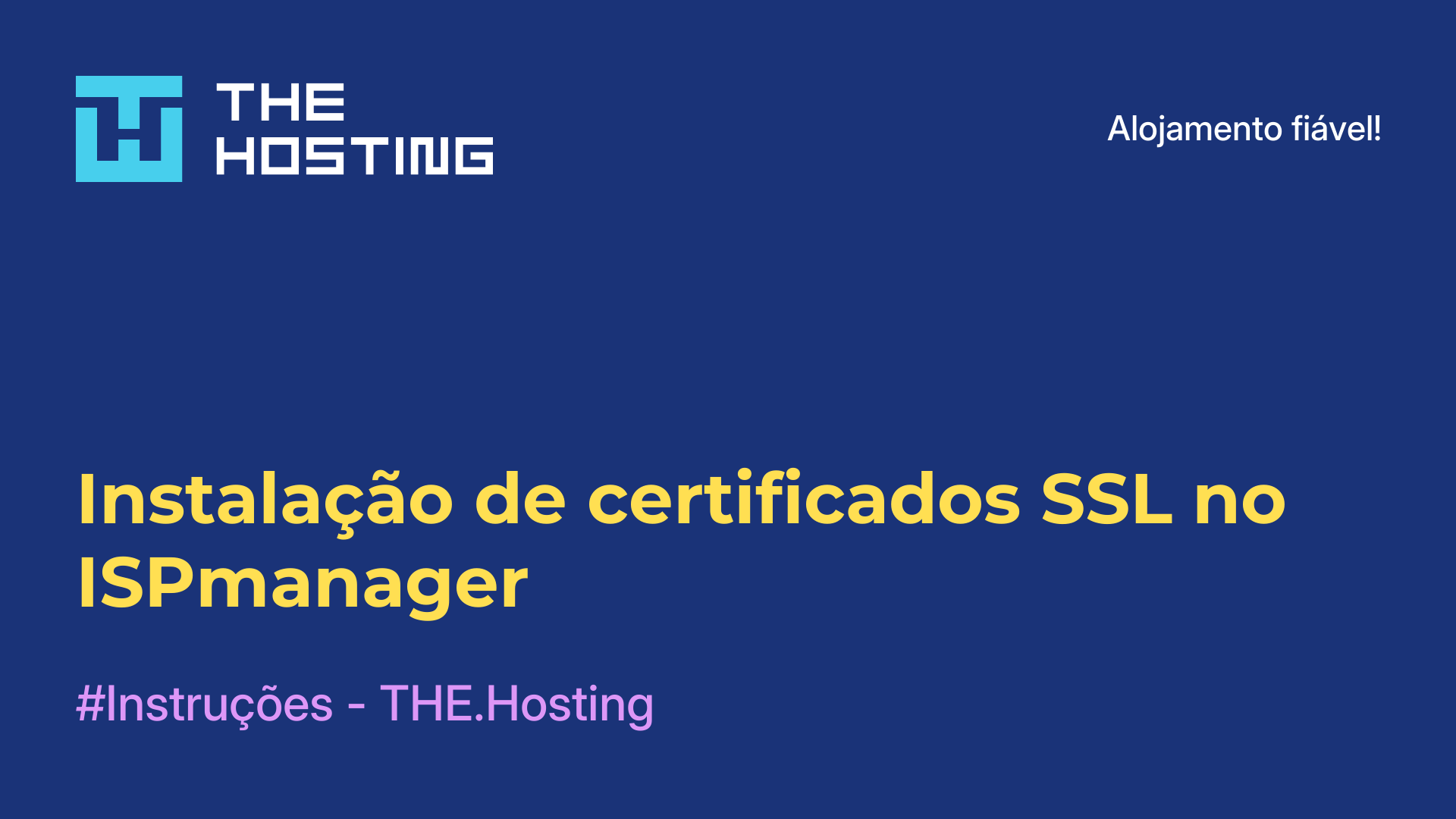 Instalação de certificados SSL no ISPmanager