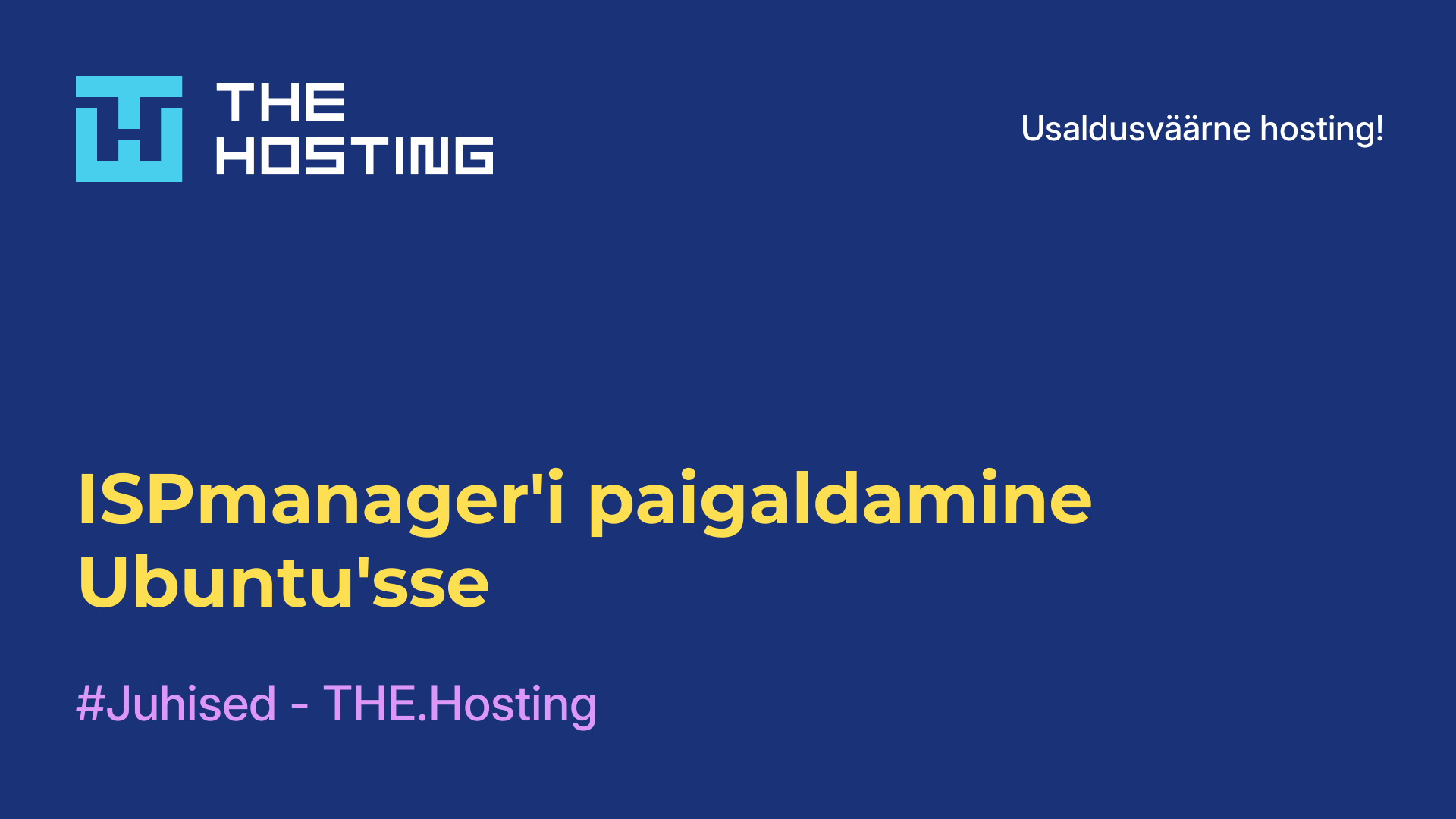 ISPmanager'i paigaldamine Ubuntu'sse