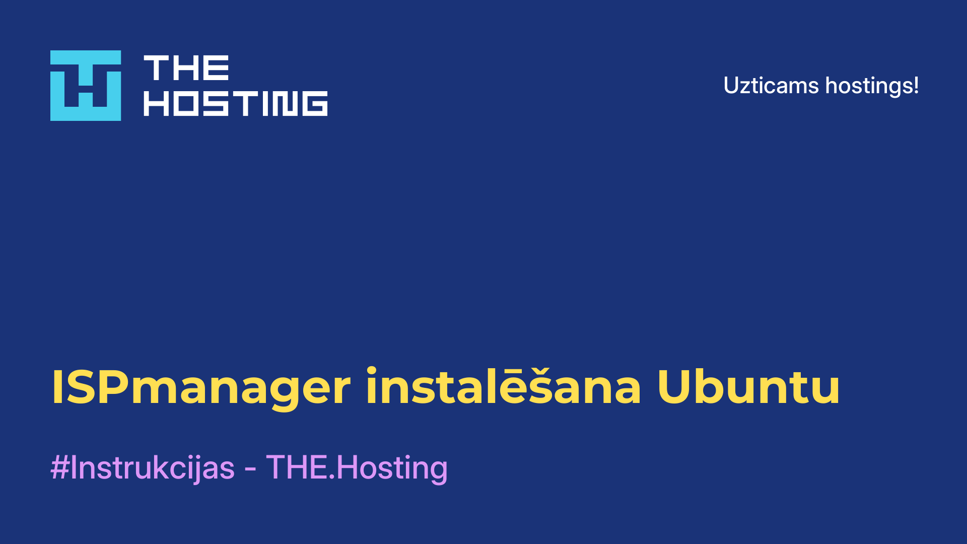 ISPmanager instalēšana Ubuntu