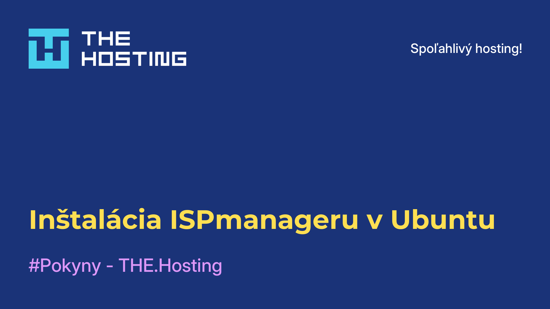 Inštalácia ISPmanageru v Ubuntu