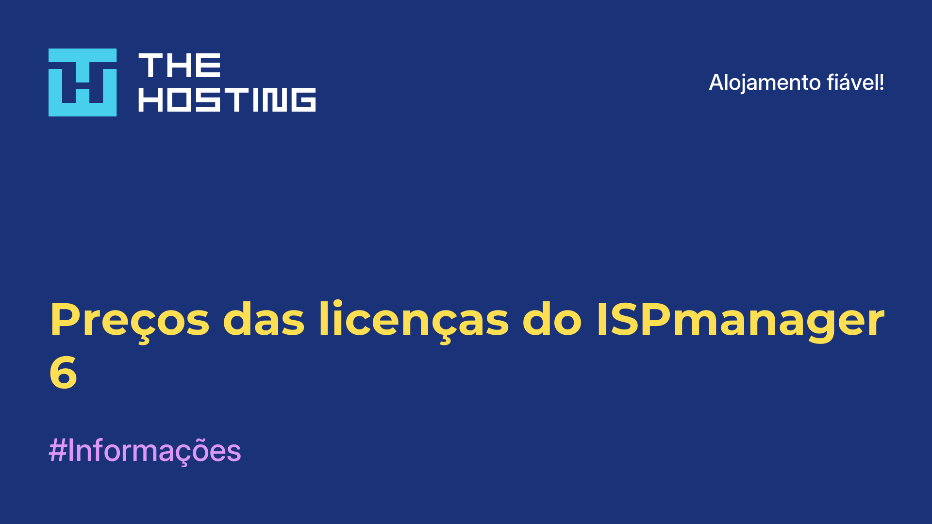 Preços das licenças do ISPmanager 6
