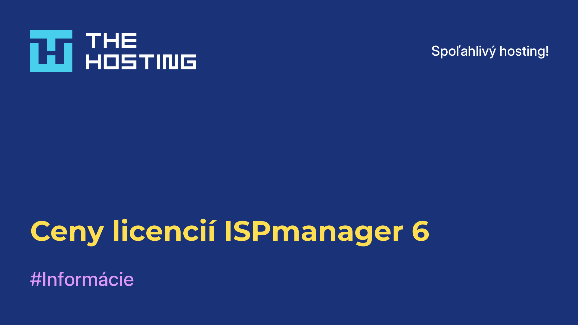 Ceny licencií ISPmanager 6