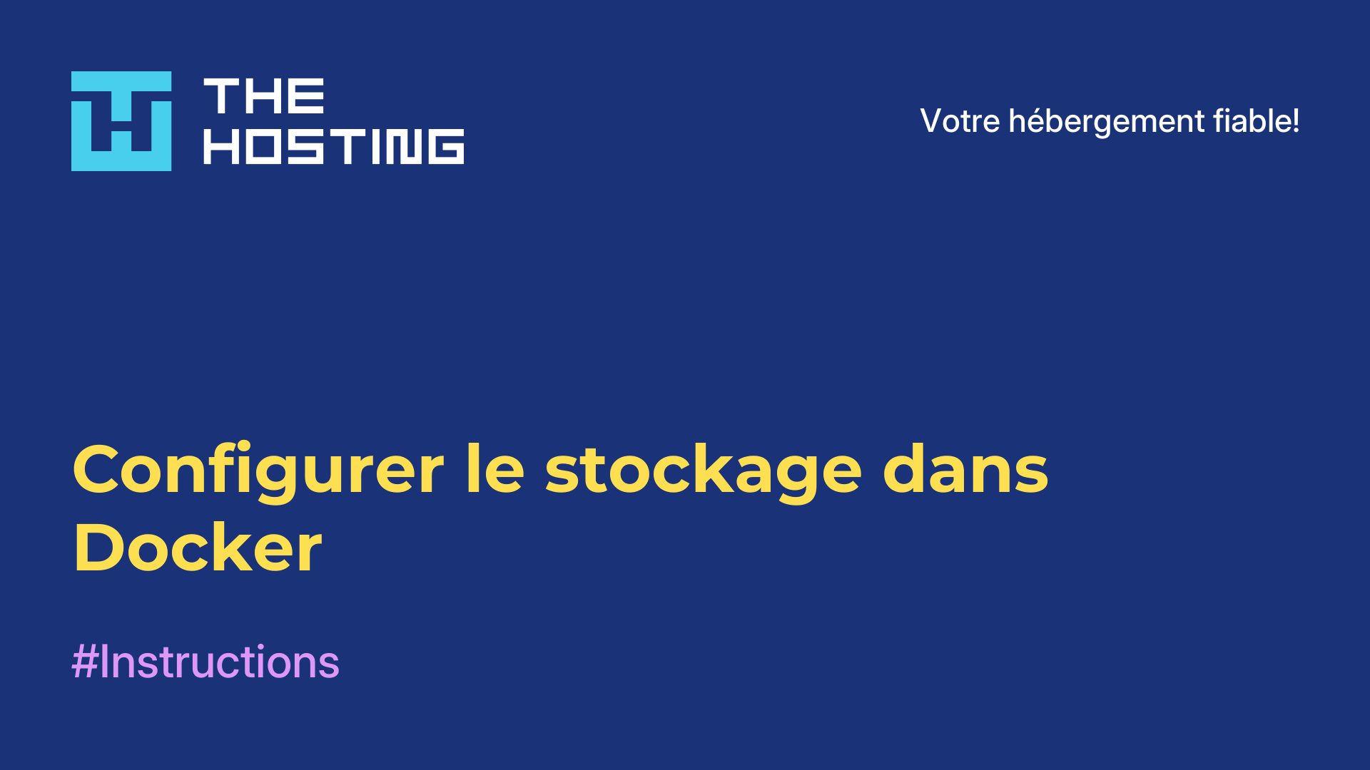 Configurer le stockage dans Docker