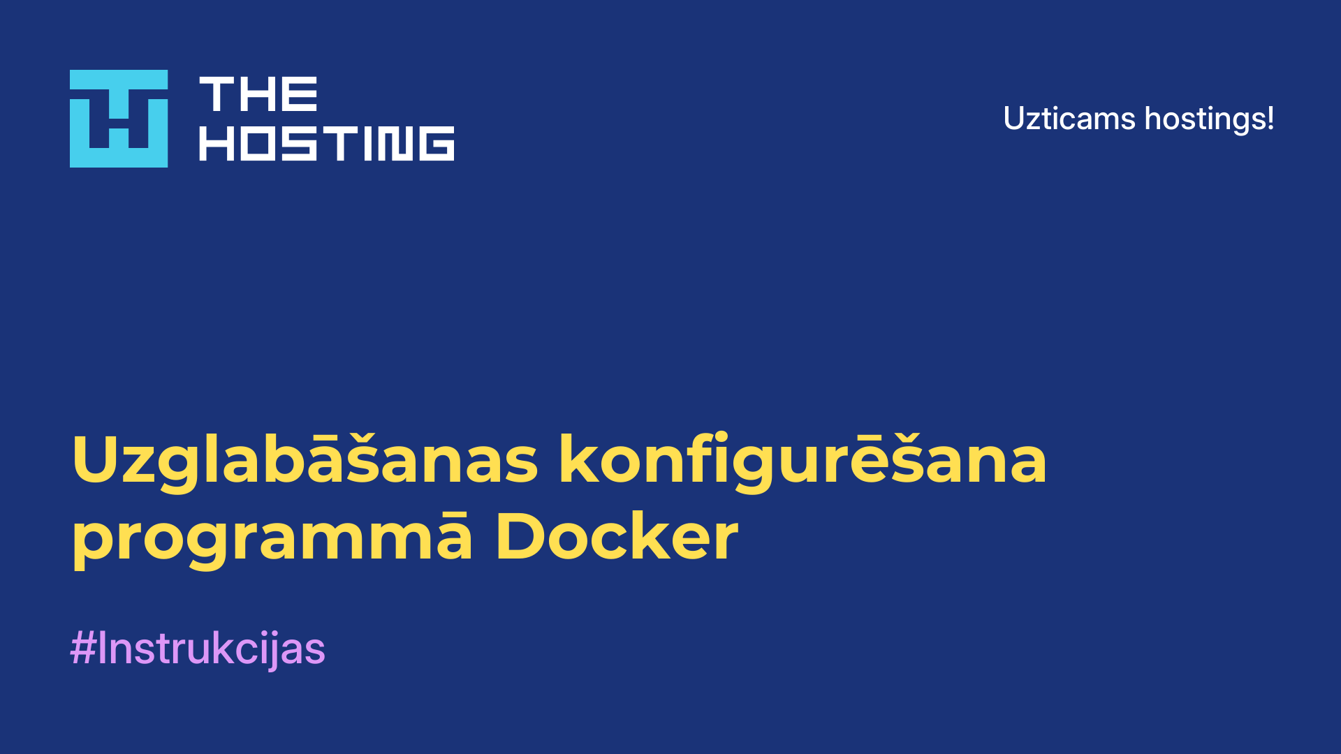 Uzglabāšanas konfigurēšana programmā Docker