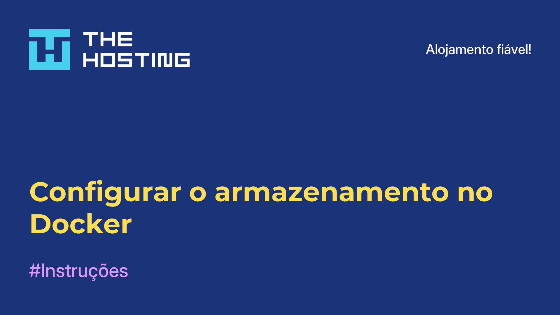 Configurar o armazenamento no Docker