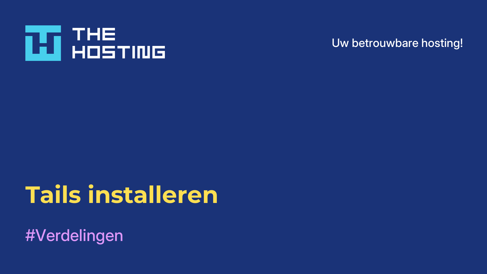 Tails installeren
