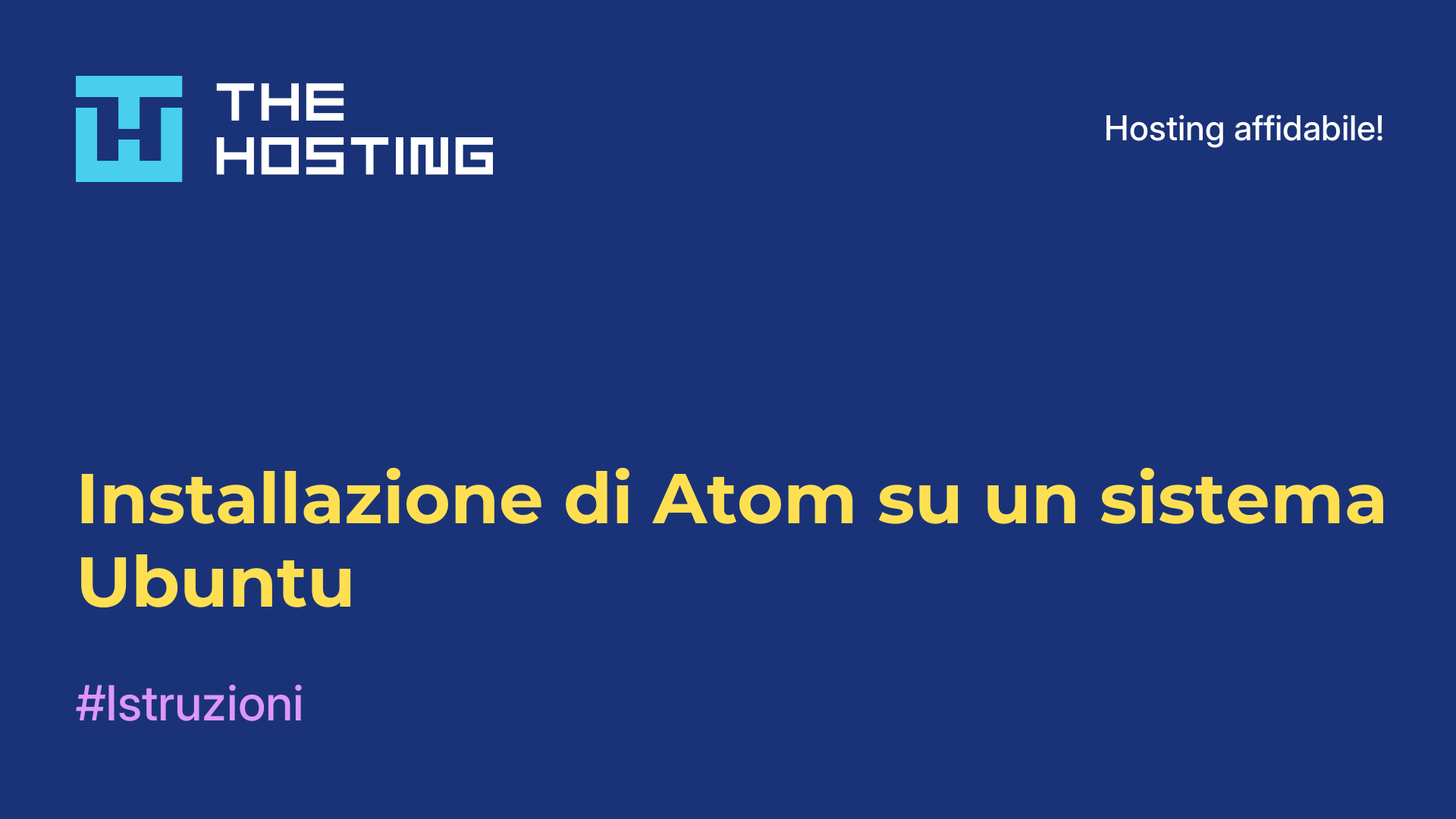 Installazione di Atom su un sistema Ubuntu