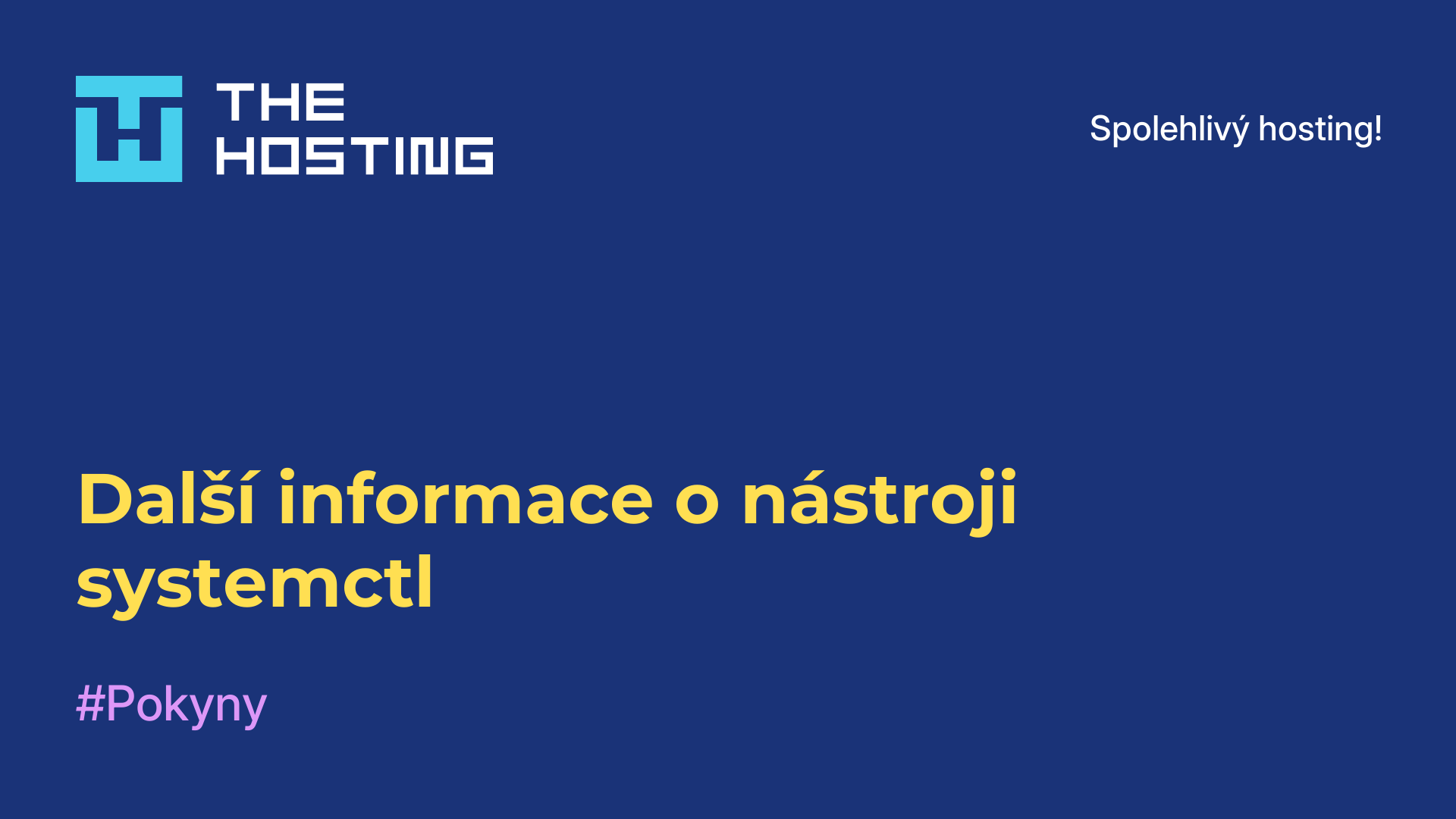 Další informace o nástroji systemctl