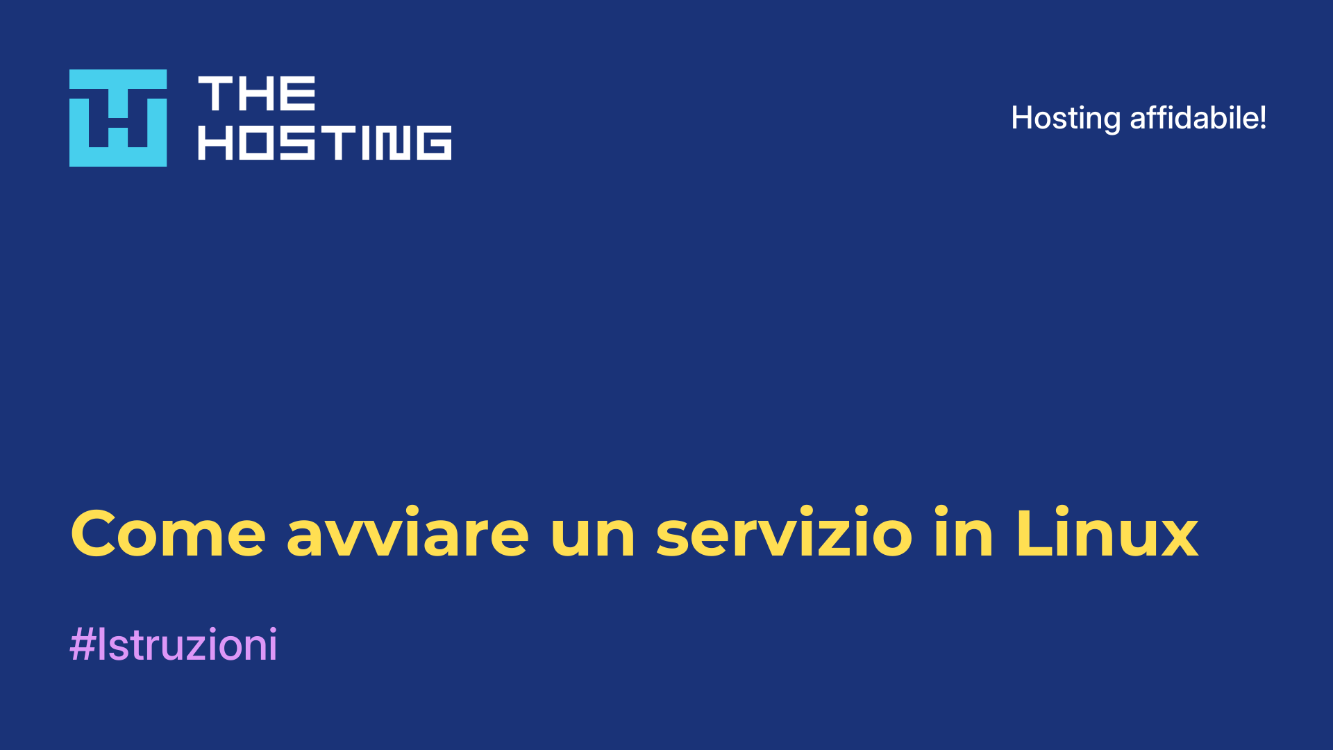 Come avviare un servizio in Linux