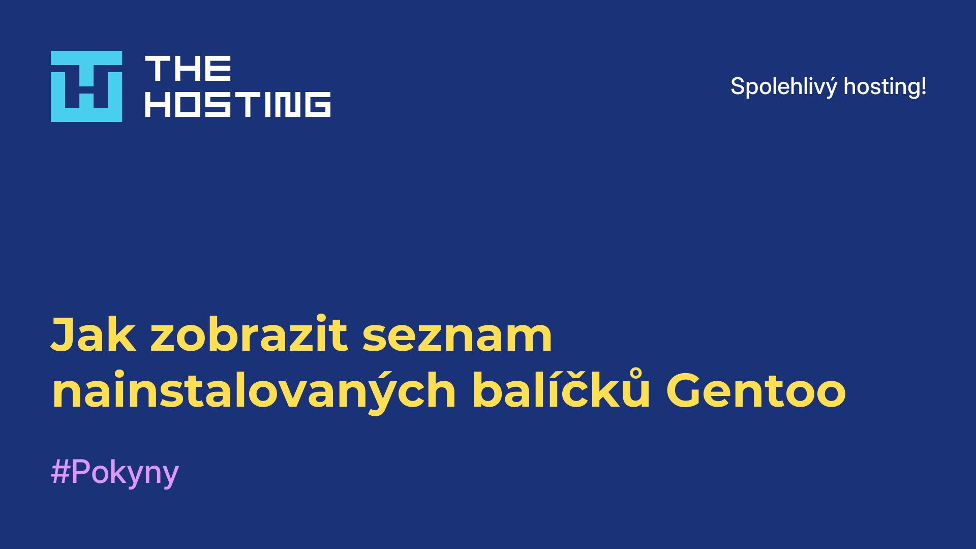 Jak zobrazit seznam nainstalovaných balíčků Gentoo