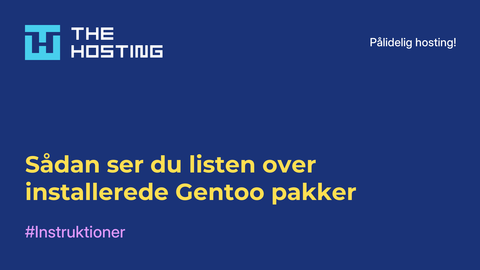 Sådan ser du listen over installerede Gentoo-pakker