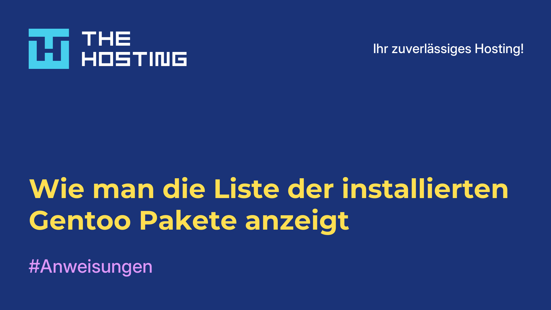 Wie man die Liste der installierten Gentoo-Pakete anzeigt