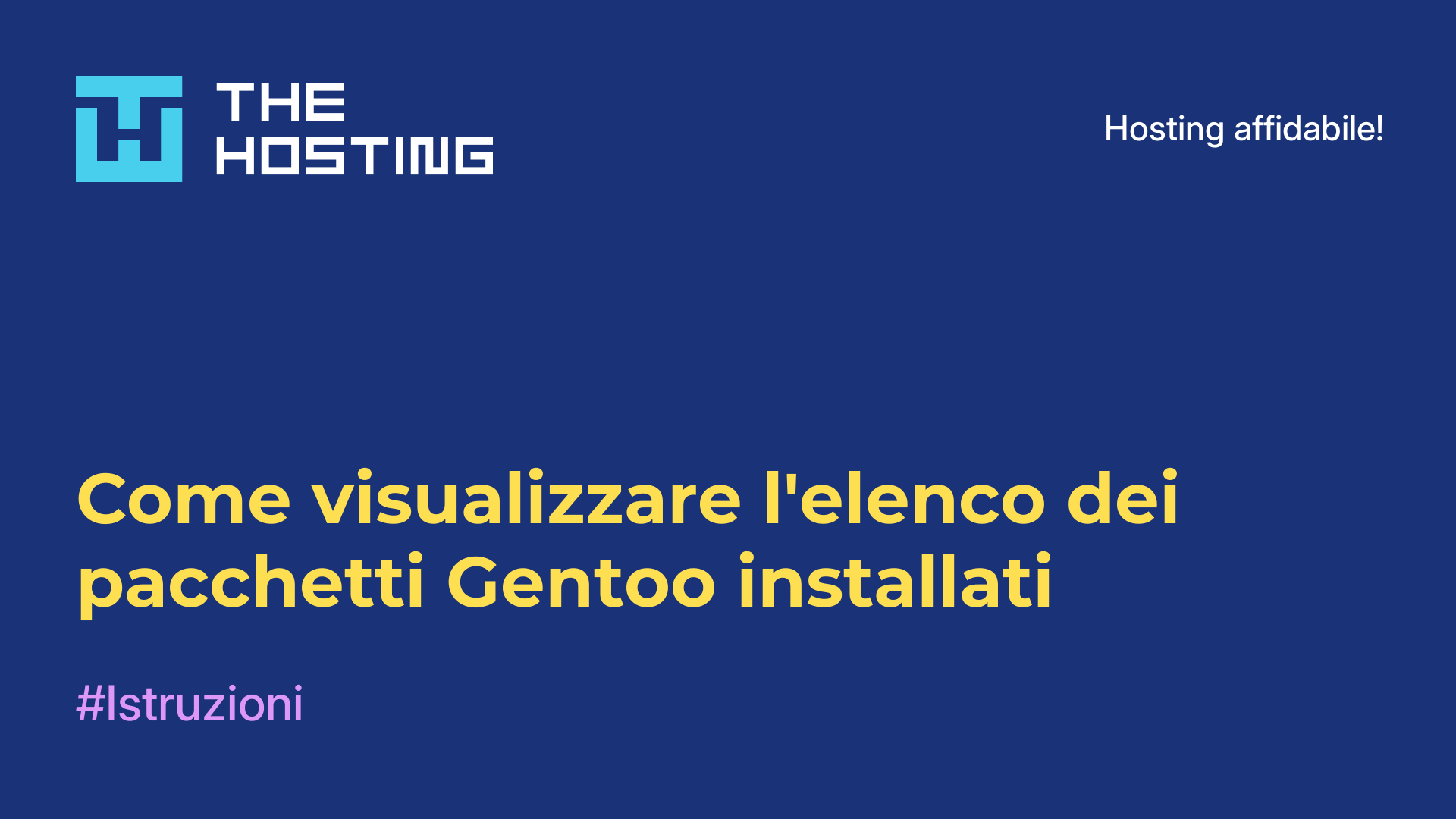 Come visualizzare l'elenco dei pacchetti Gentoo installati