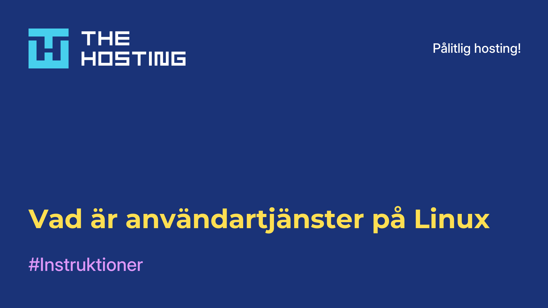 Vad är användartjänster på Linux