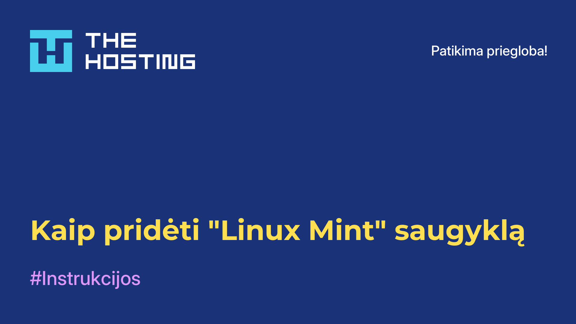 Kaip pridėti "Linux Mint" saugyklą