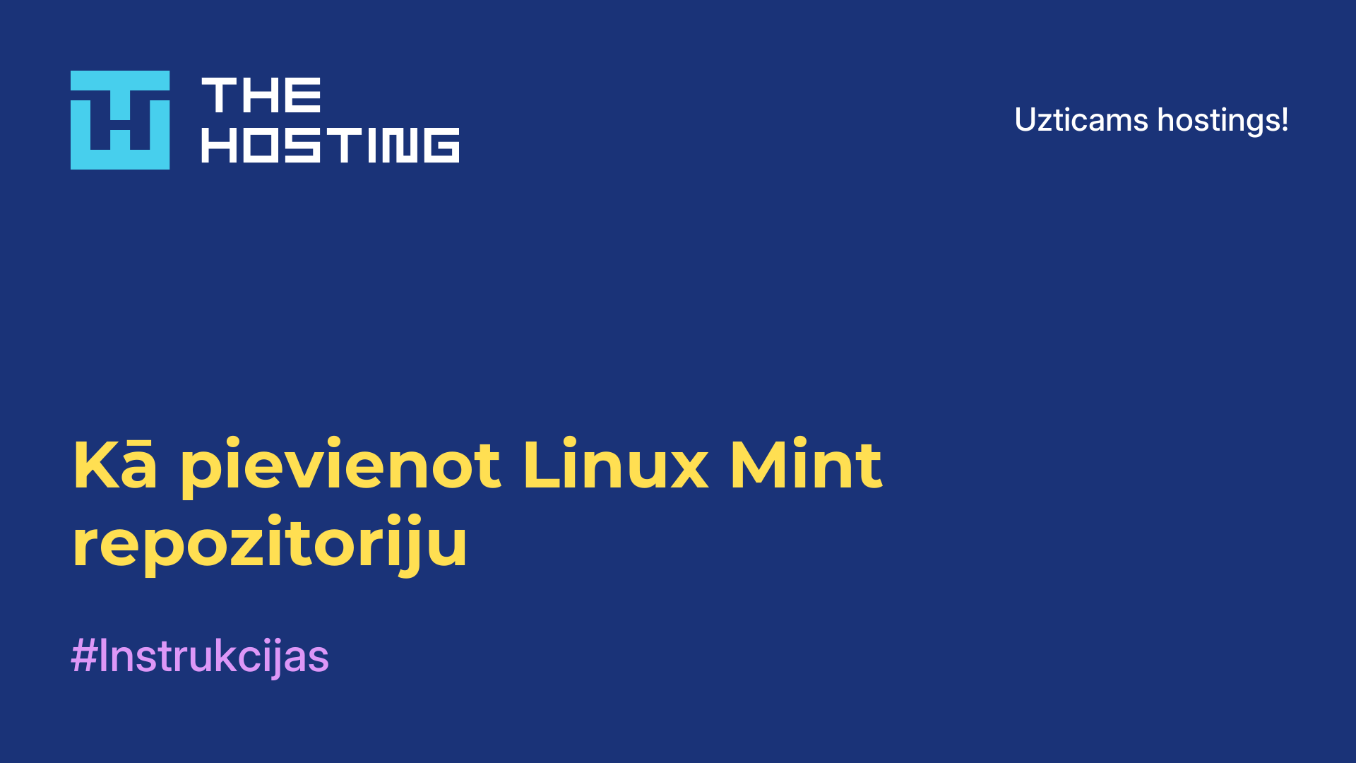 Kā pievienot Linux Mint repozitoriju