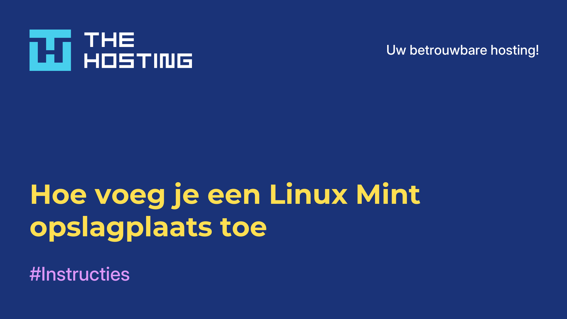 Hoe voeg je een Linux Mint opslagplaats toe
