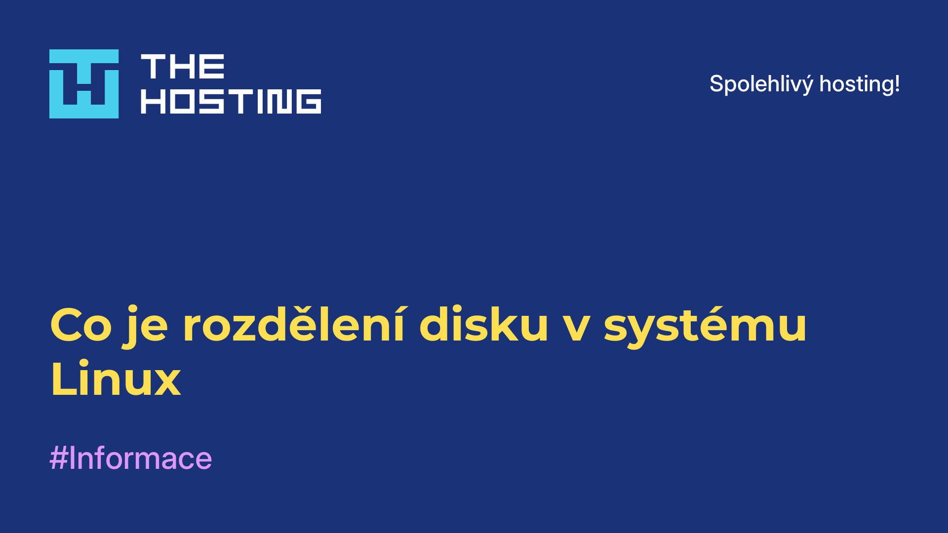 Co je rozdělení disku v systému Linux