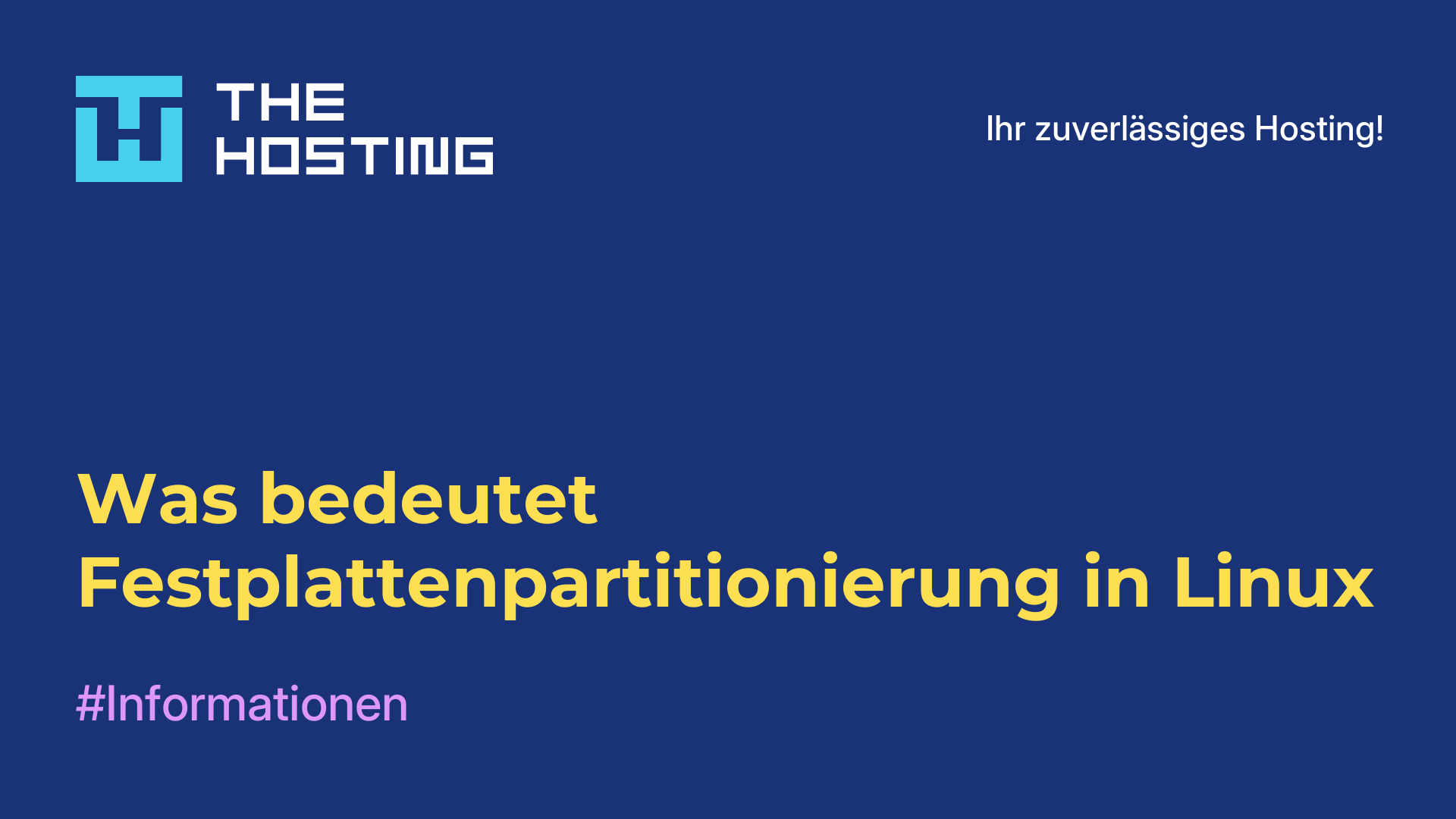 Was bedeutet Festplattenpartitionierung in Linux