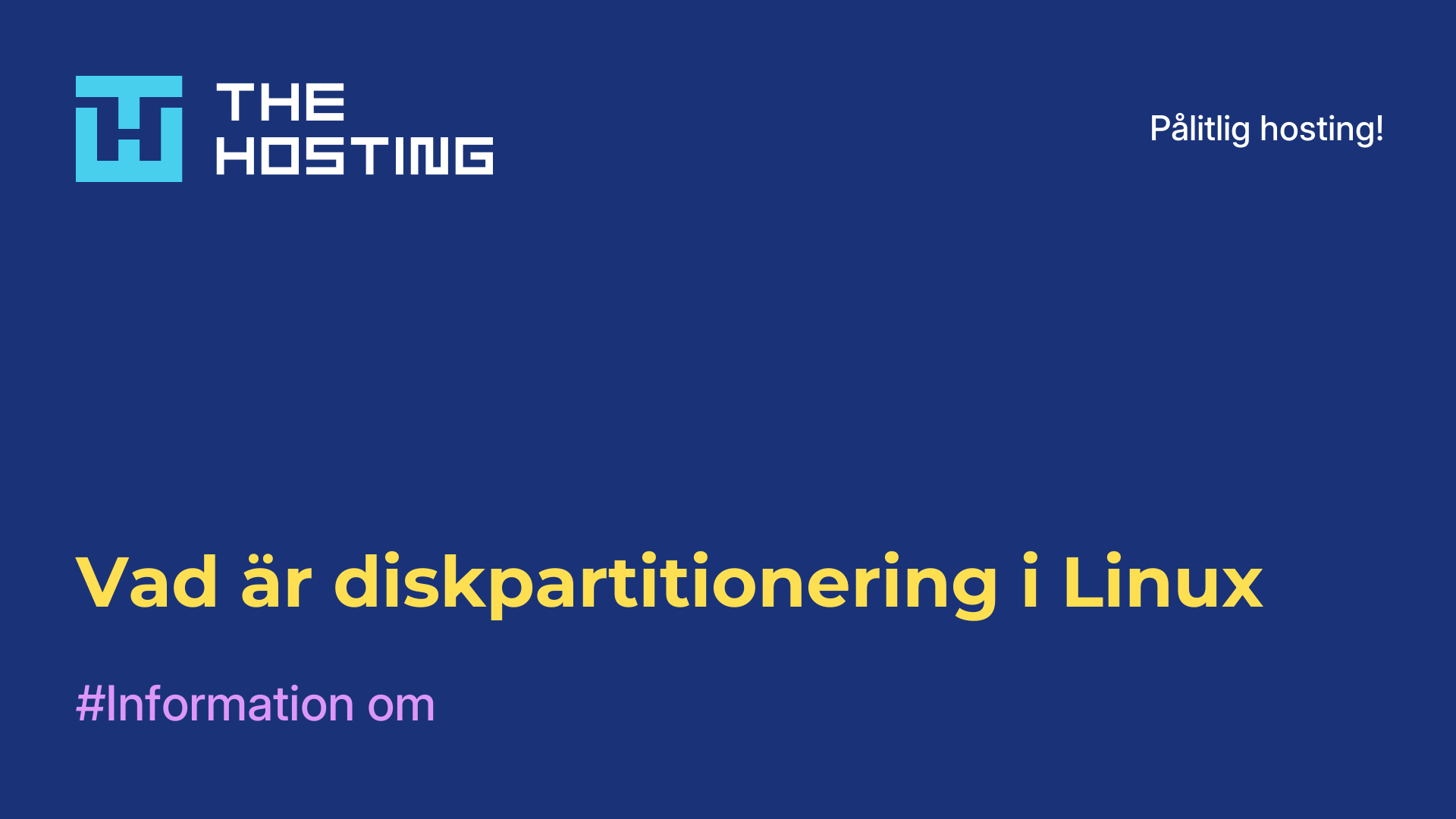 Vad är diskpartitionering i Linux