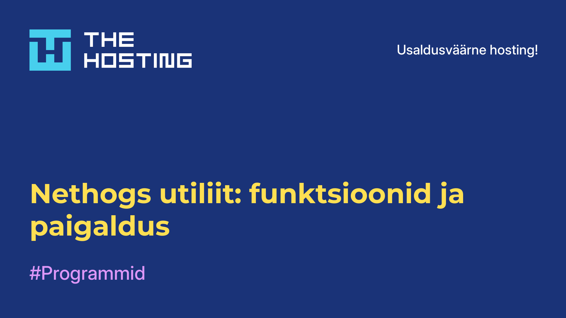 Nethogs utiliit: funktsioonid ja paigaldus