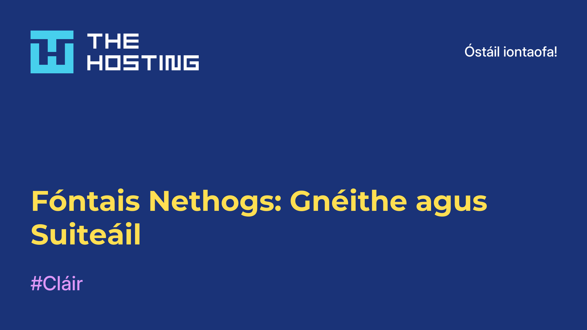 Fóntais Nethogs: Gnéithe agus Suiteáil