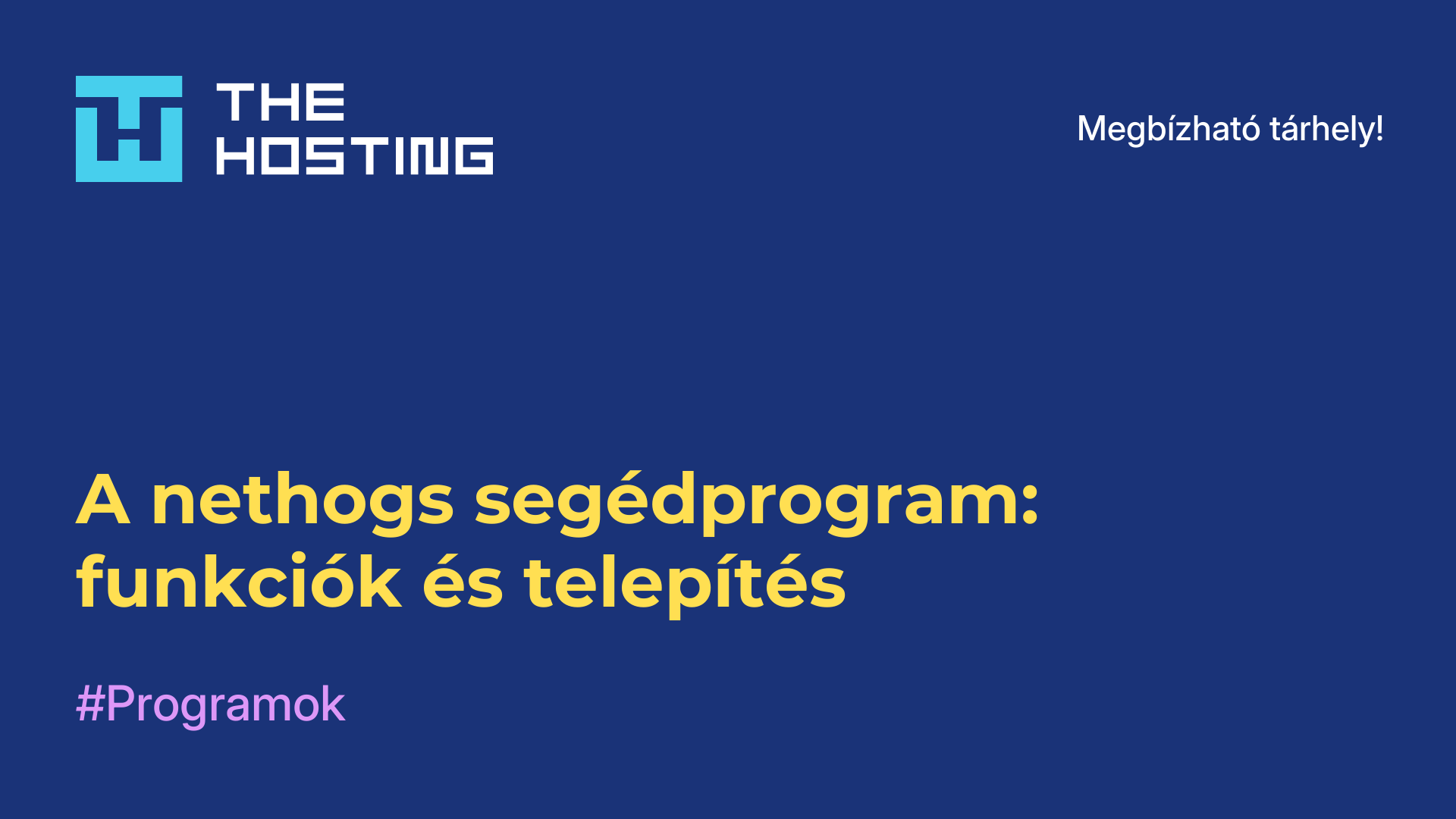 A nethogs segédprogram: funkciók és telepítés
