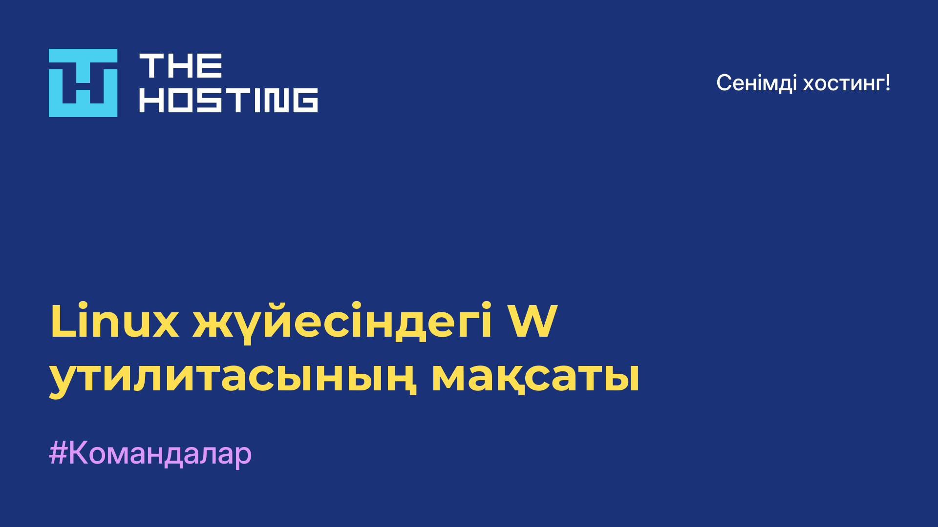 Linux жүйесіндегі W утилитасының мақсаты