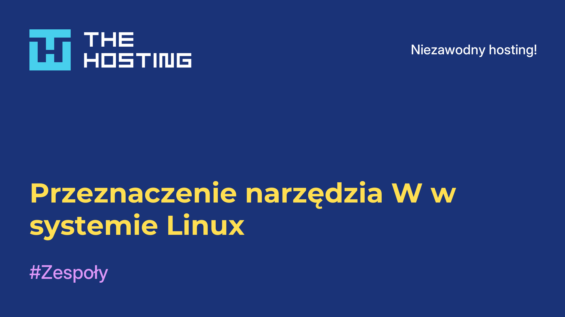 Przeznaczenie narzędzia W w systemie Linux