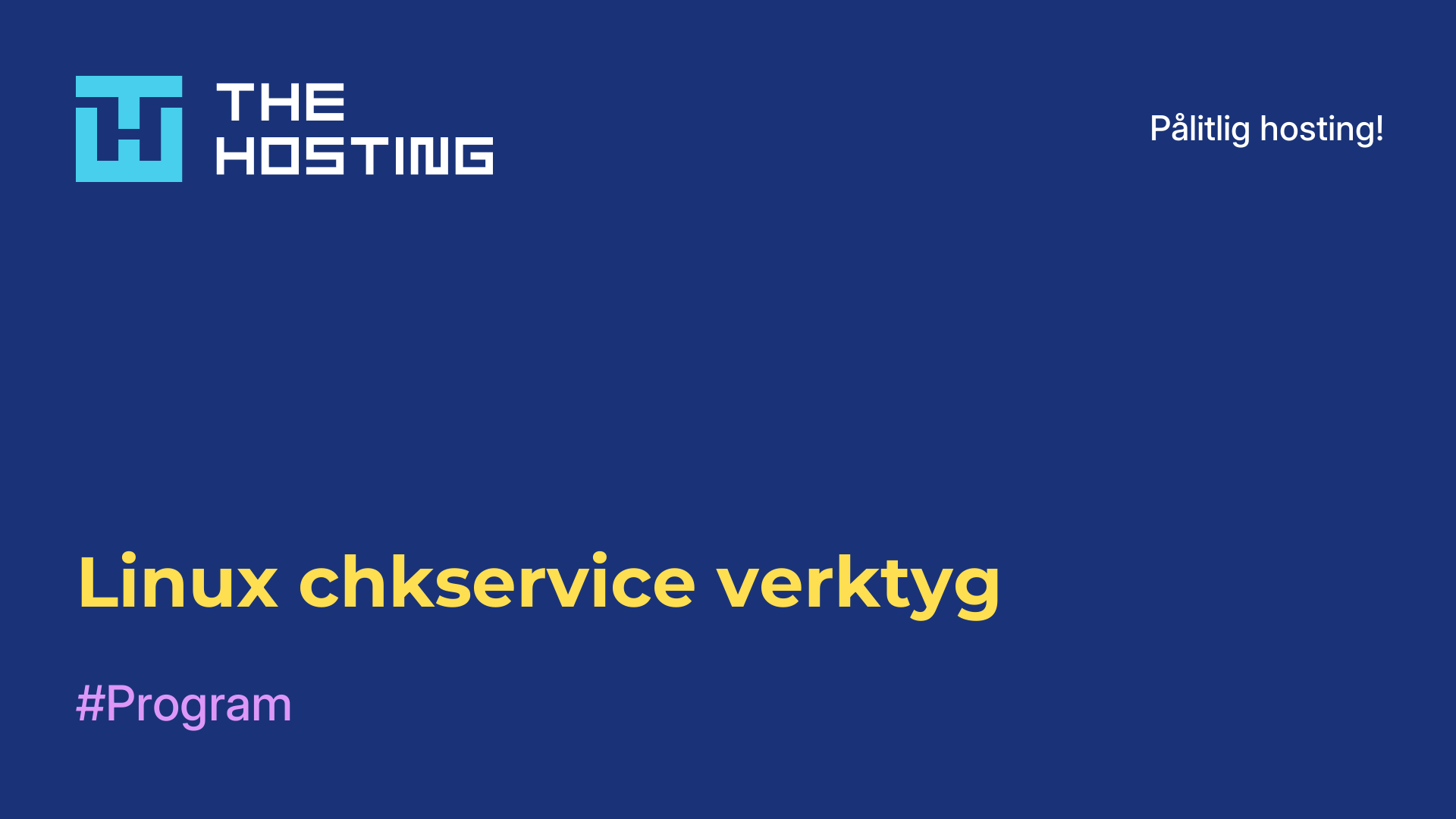 Linux chkservice-verktyg