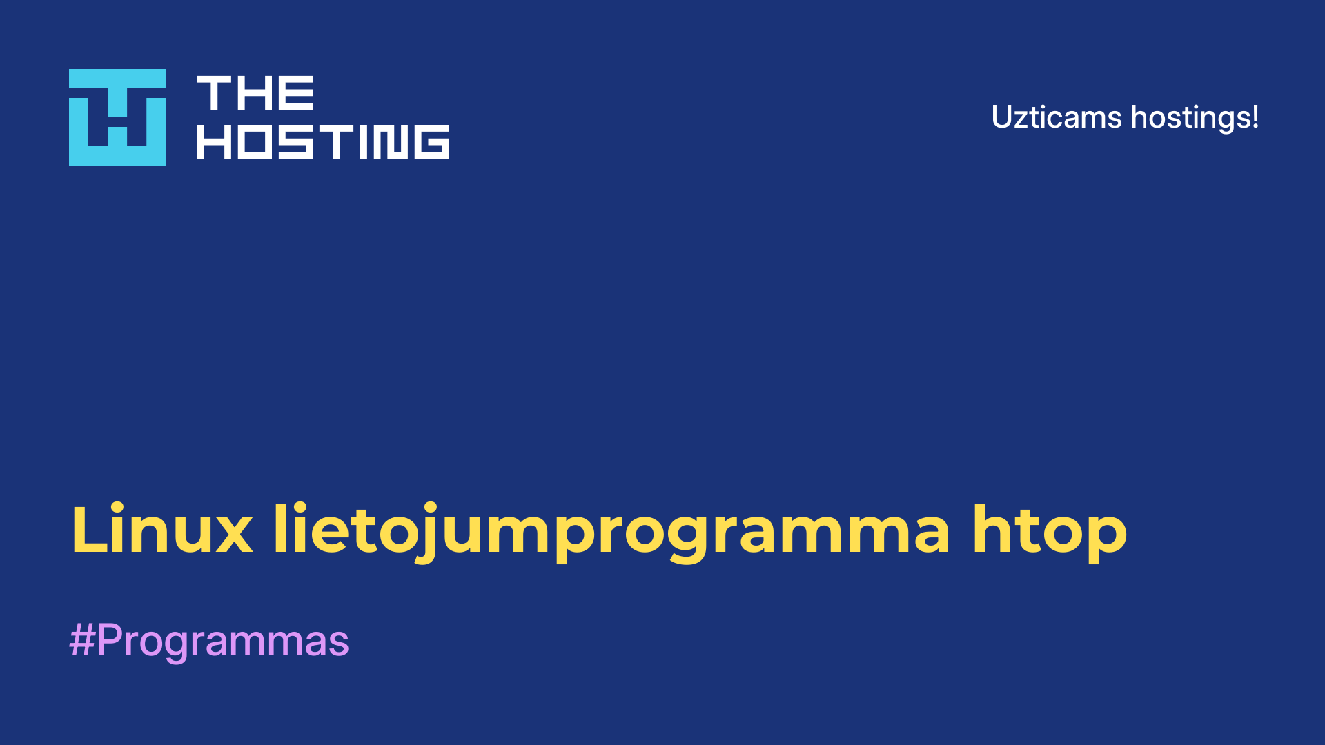 Linux lietojumprogramma htop