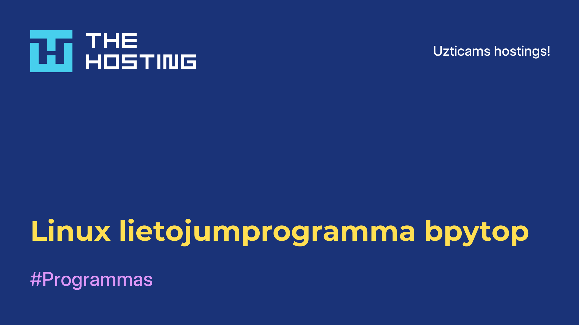 Linux lietojumprogramma bpytop
