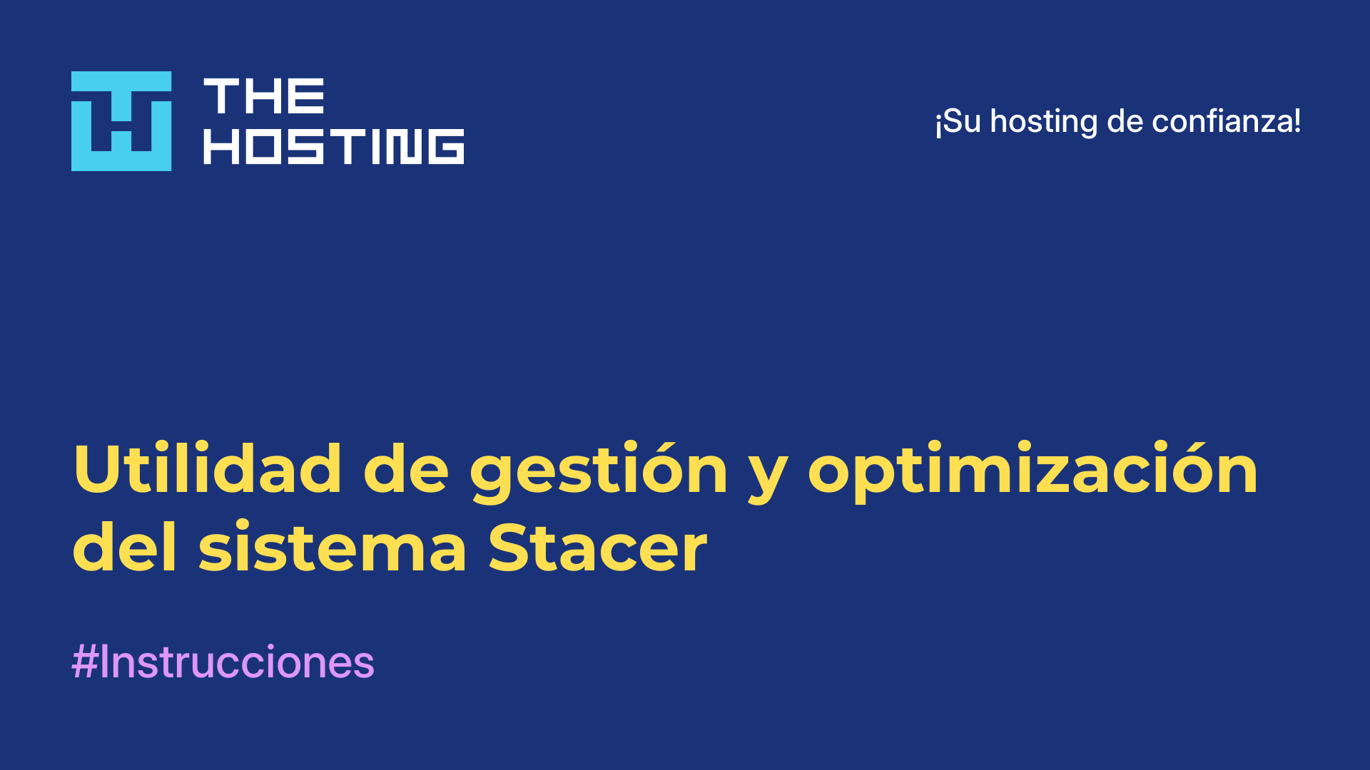 Utilidad de gestión y optimización del sistema Stacer