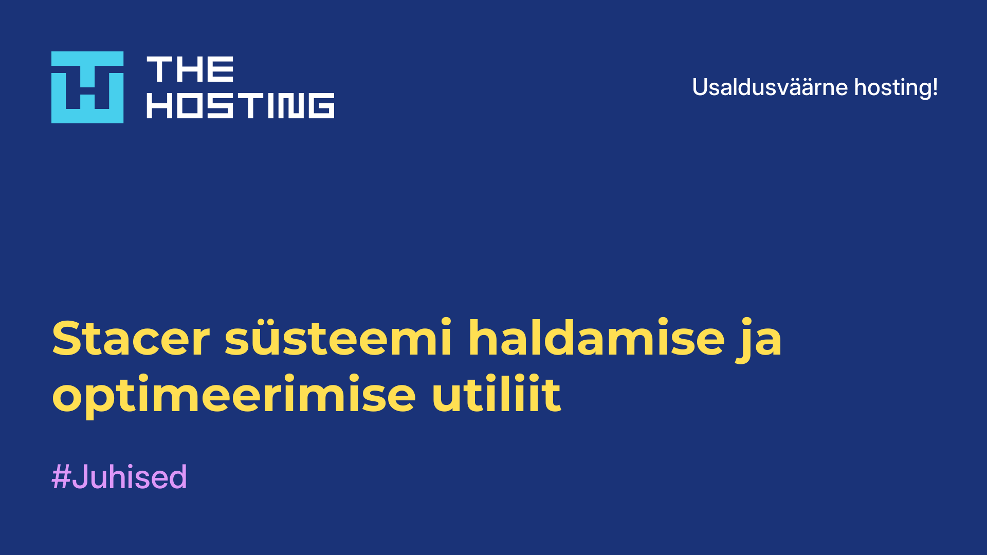 Stacer süsteemi haldamise ja optimeerimise utiliit
