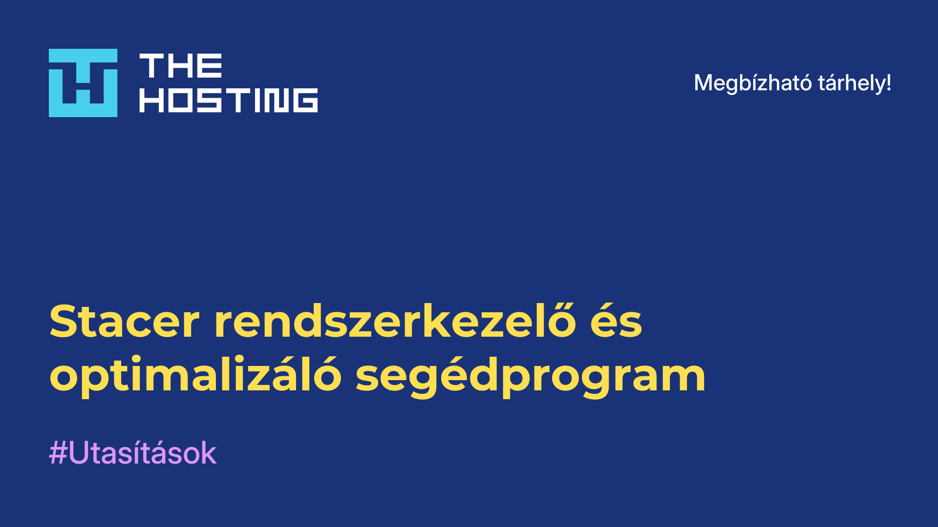 Stacer rendszerkezelő és optimalizáló segédprogram