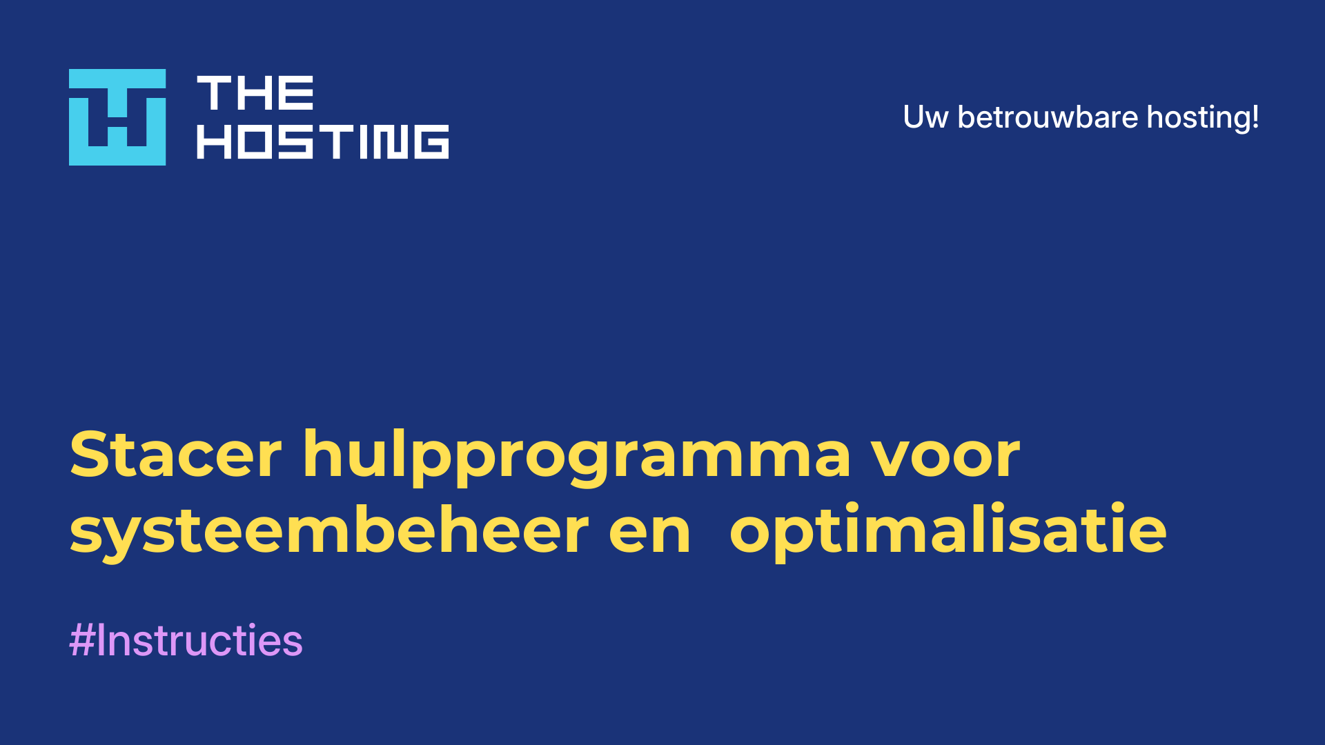 Stacer hulpprogramma voor systeembeheer en -optimalisatie