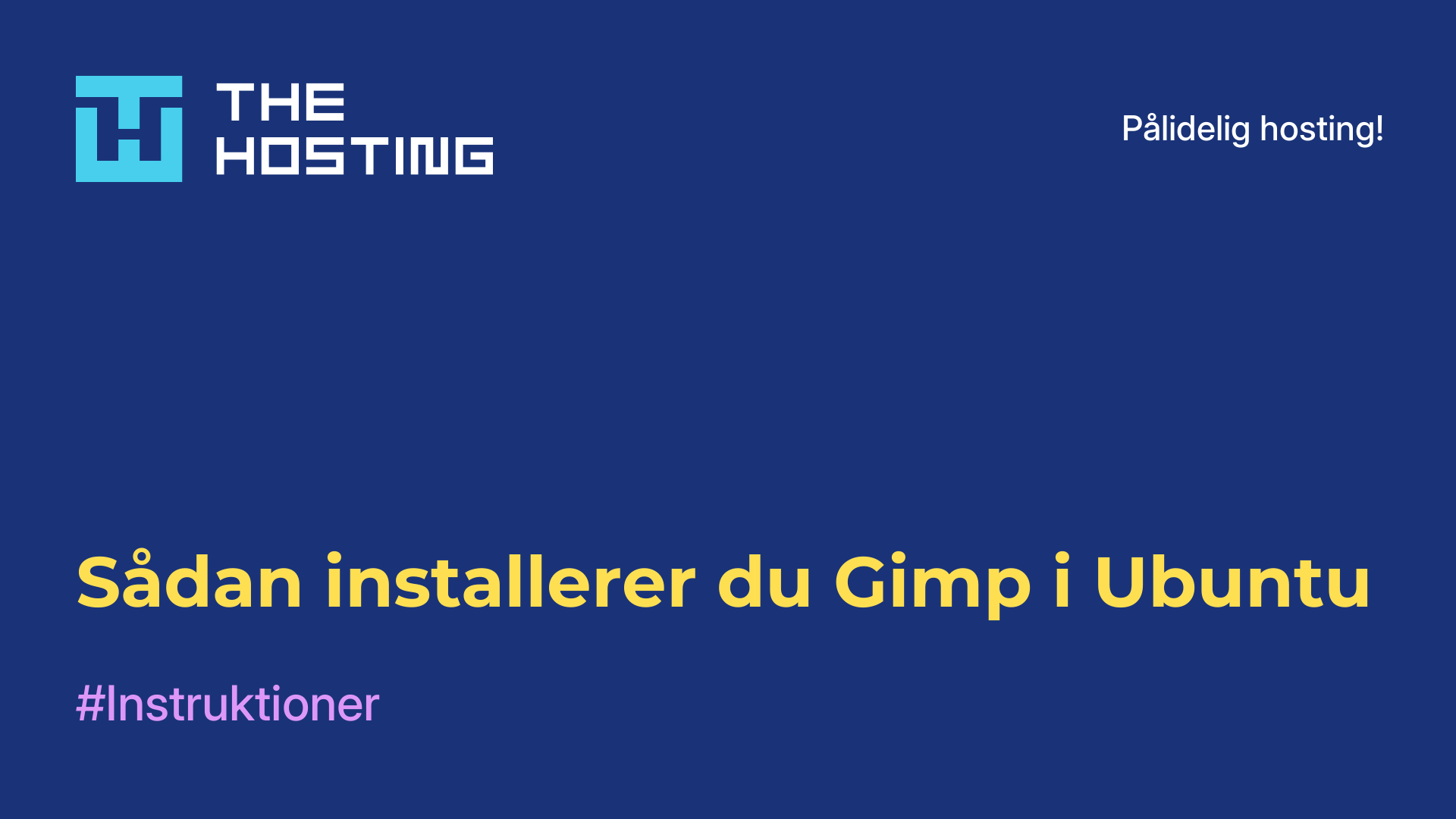 Sådan installerer du Gimp i Ubuntu