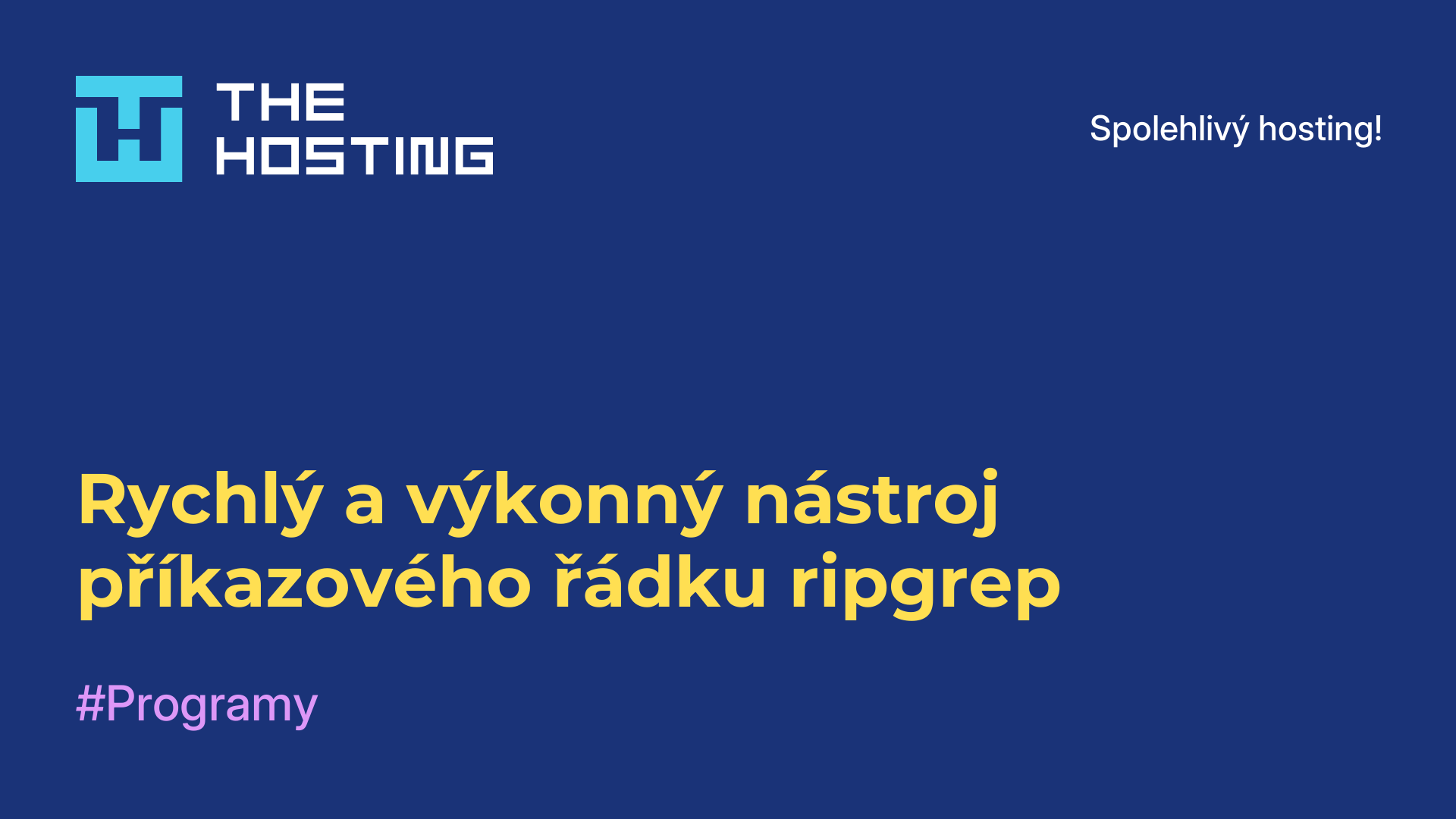 Rychlý a výkonný nástroj příkazového řádku ripgrep