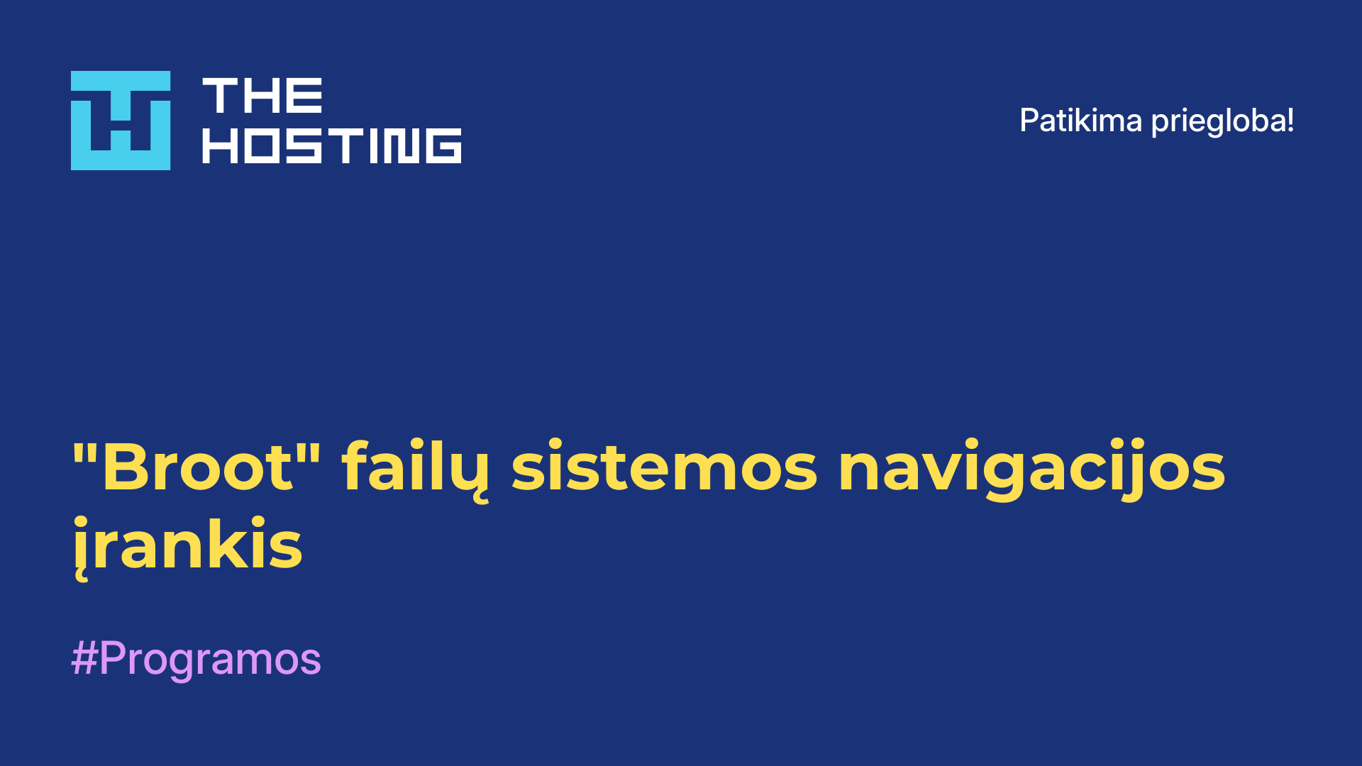 "Broot" failų sistemos navigacijos įrankis