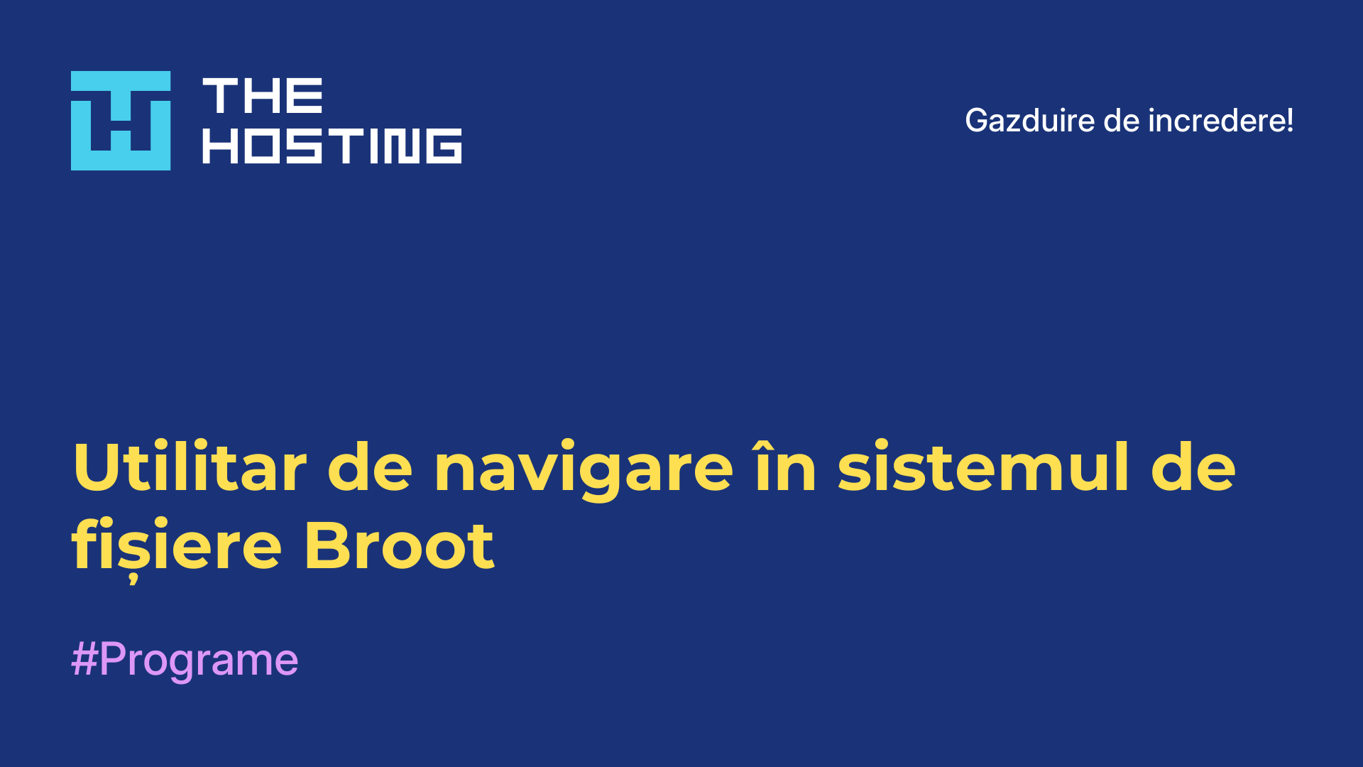 Utilitar de navigare în sistemul de fișiere Broot
