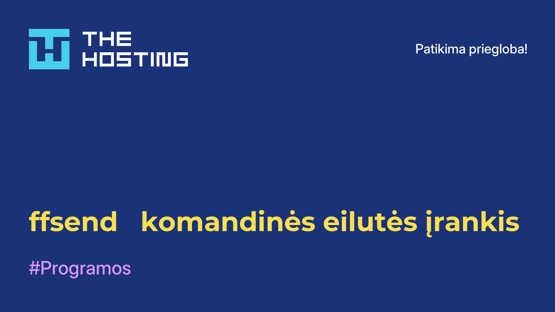 ffsend - komandinės eilutės įrankis