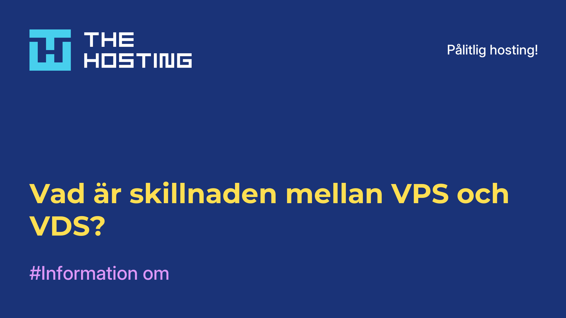 Vad är skillnaden mellan VPS och VDS?