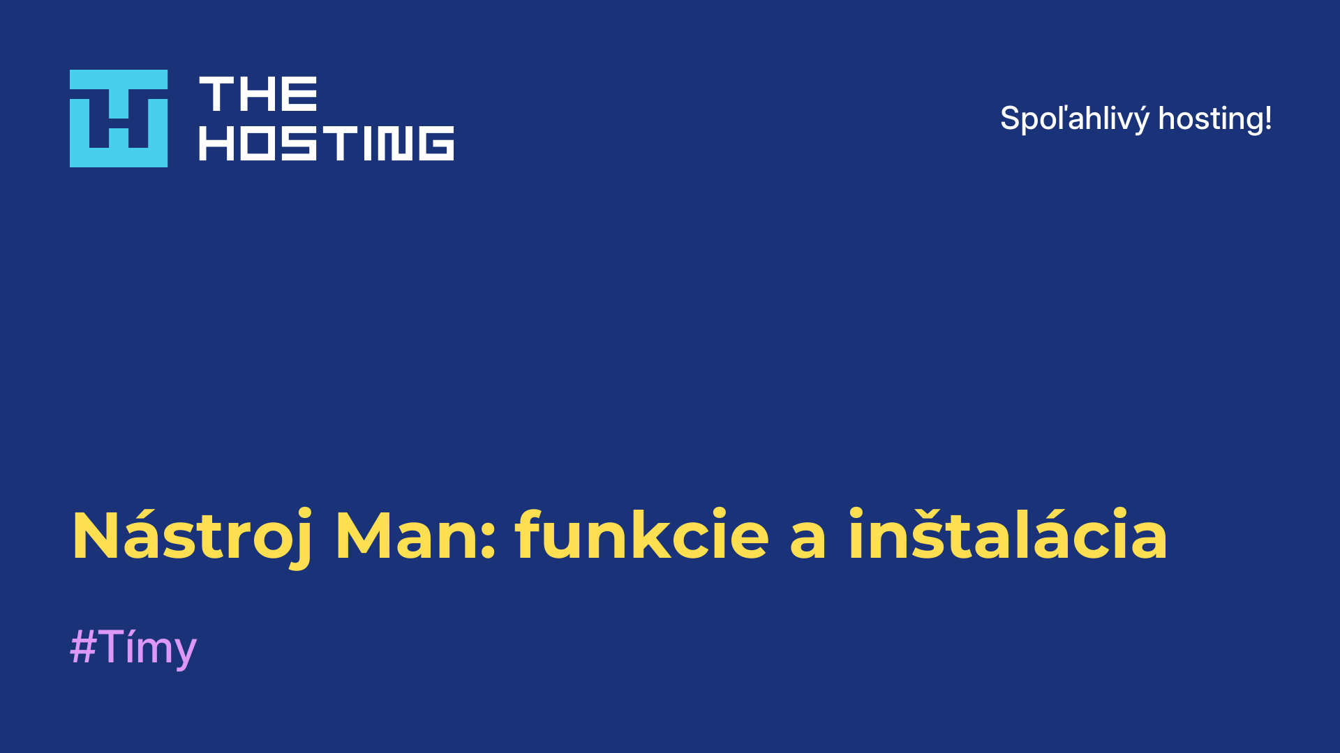 Nástroj Man: funkcie a inštalácia