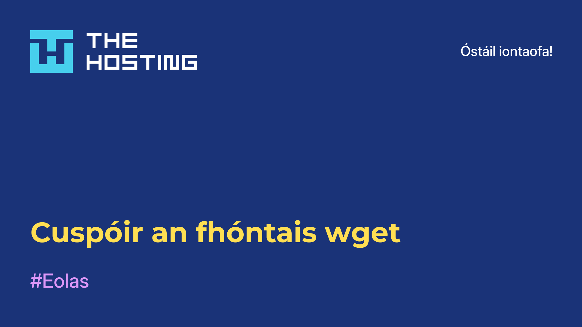 Cuspóir an fhóntais wget