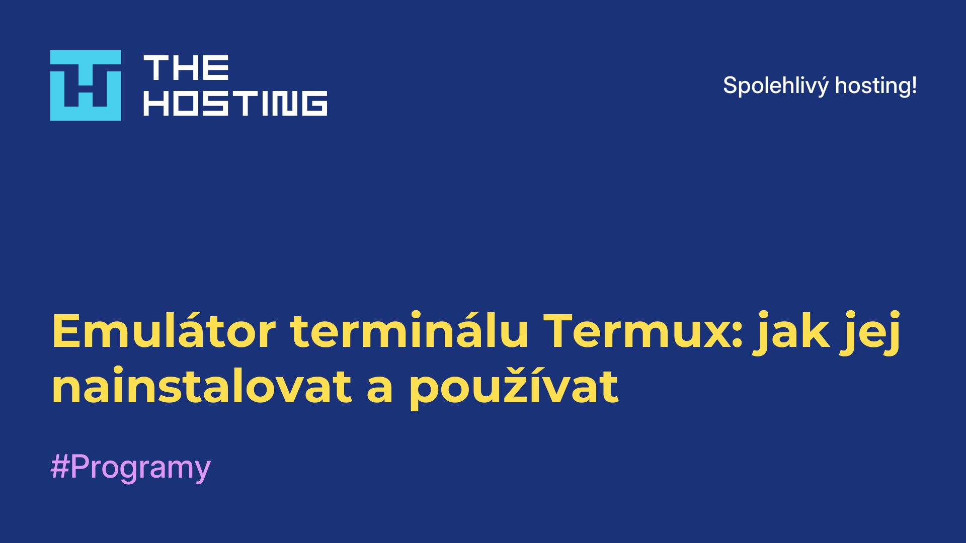 Emulátor terminálu Termux: jak jej nainstalovat a používat