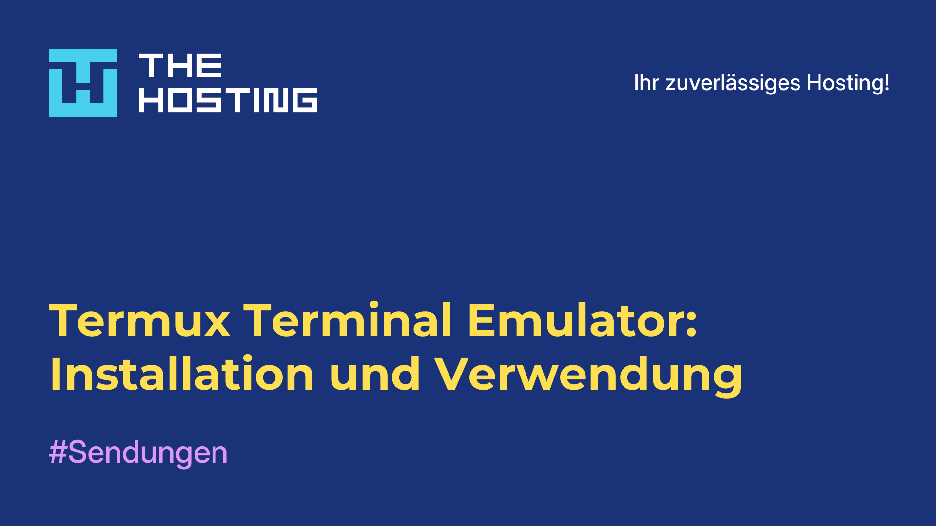 Termux Terminal-Emulator: Installation und Verwendung