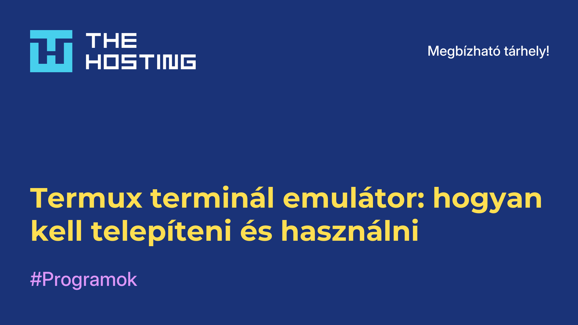 Termux terminál emulátor: hogyan kell telepíteni és használni