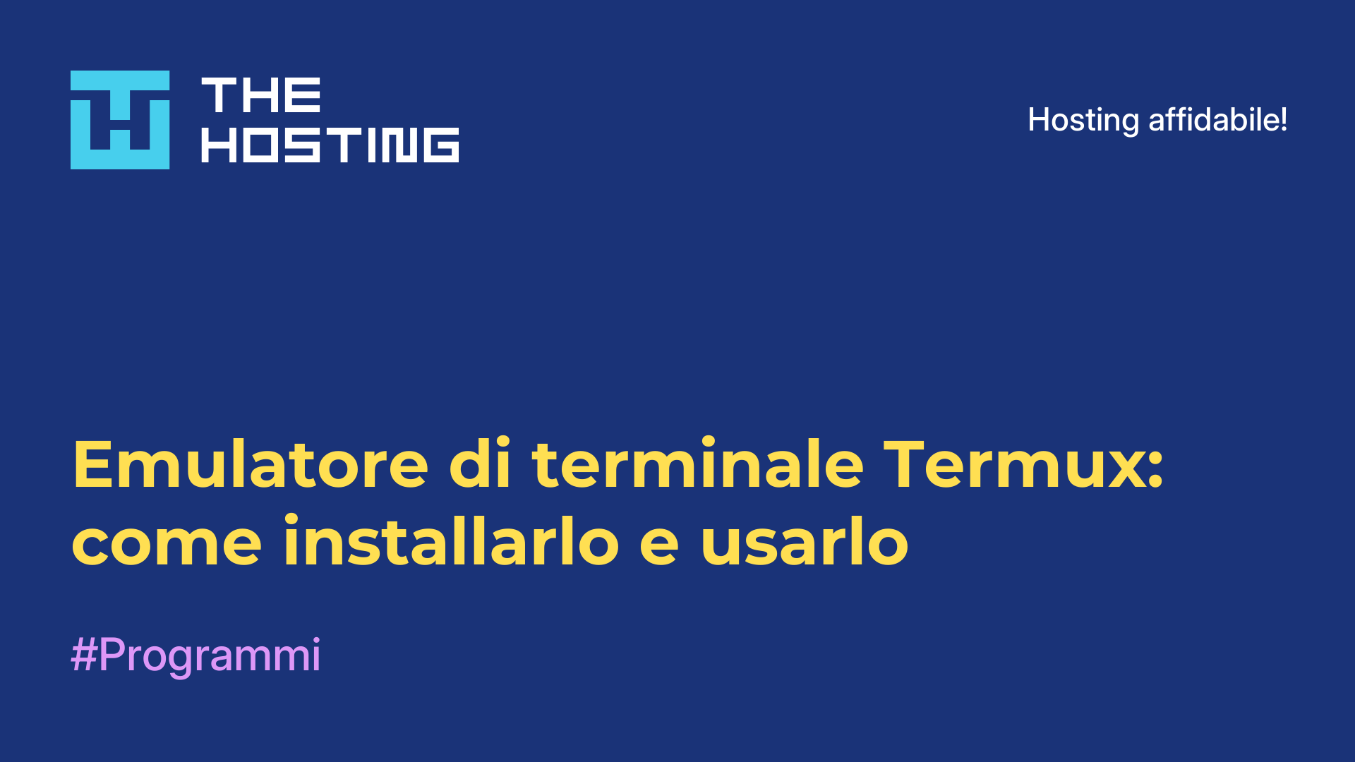 Emulatore di terminale Termux: come installarlo e usarlo