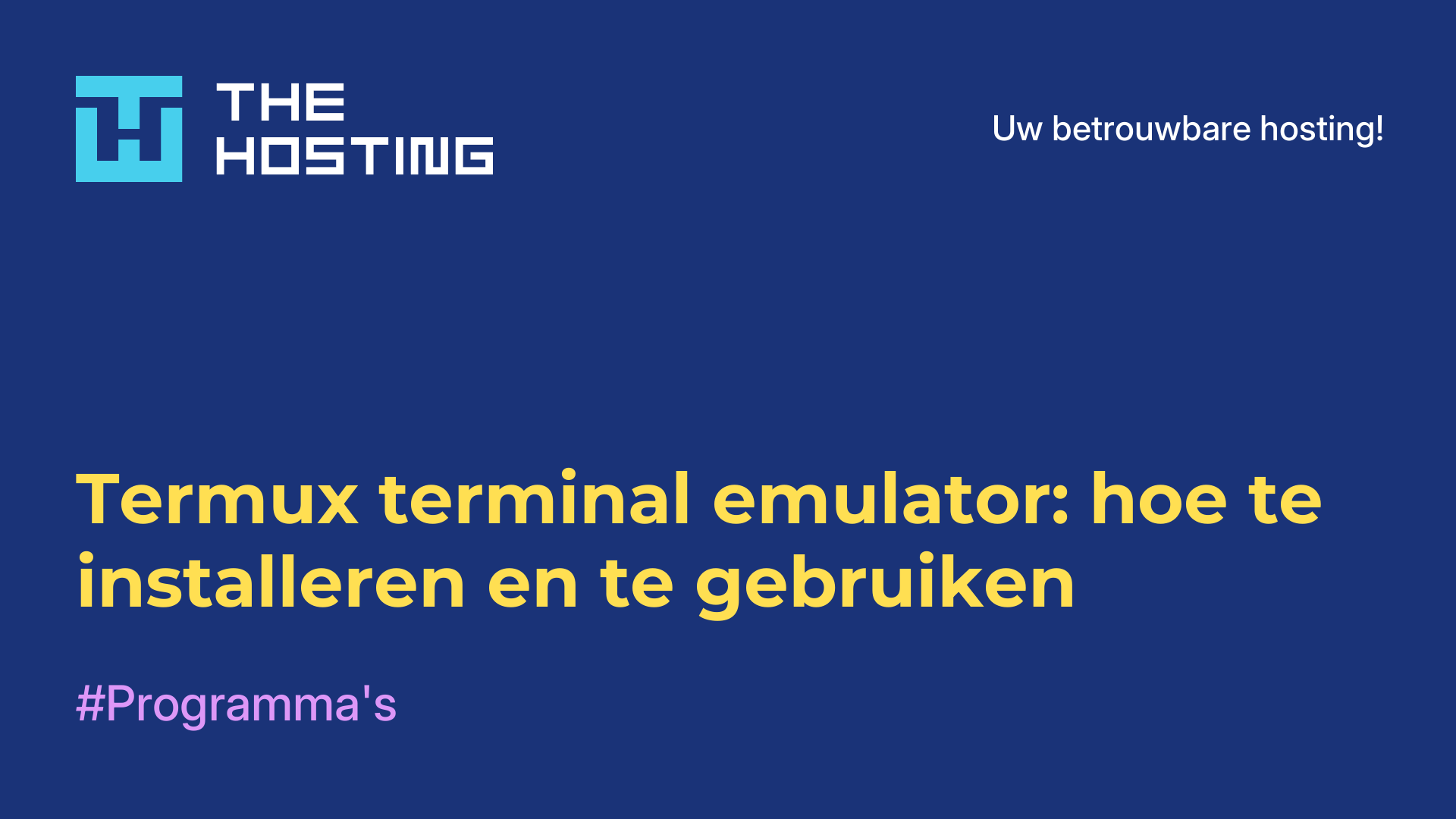 Termux terminal emulator: hoe te installeren en te gebruiken